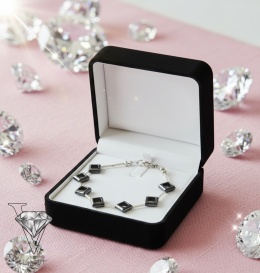 BRANSOLETKA ,,DIAMENT CIENI" Z HEMATYTÓW WYJATKOWA OD VIVA JEWELRY & ART