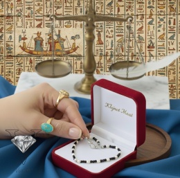 BRANSOLETKA Z PEREŁ I CZARNEGO LABRADONITU