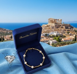 BRANSOLETKA Z AGATÓW ŚWIETLNYCH AUTORSTWA VIVA JEWELRY & ART