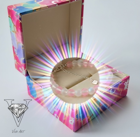 BRANSOLETKA Z KAMIENIA KSIĘŻYCOWEGO I KAMIENIA KOCIE OKO OD JEWELRY & ART