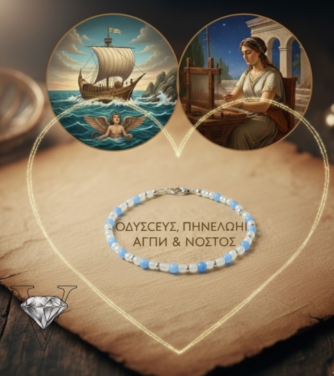 BRANSOLETKA Z AKWAMARYNU I SREBRA OD VIVA JEWELRY & ART