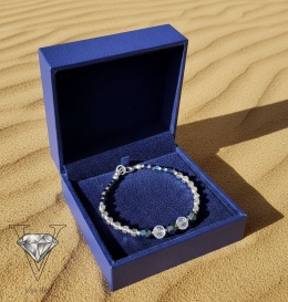 BRANSOLETKA Z HEMATYTÓW I SREBRA AUTORSTWA VIVA JEWELRY & ART