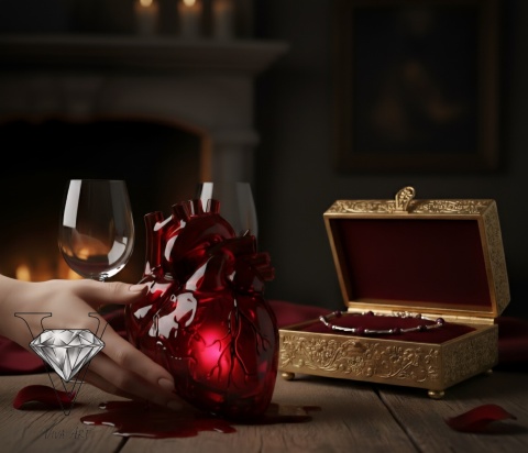 BRANSOLETKA Z GRANATÓW I SREBRA  OD VIVA JEWELRY & ART