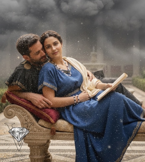 KOMPLET BIŻUTERII Z LAPIS LAZULI I KAMIENIA KOCIE OKO OD VIVA JEWELRY & ART