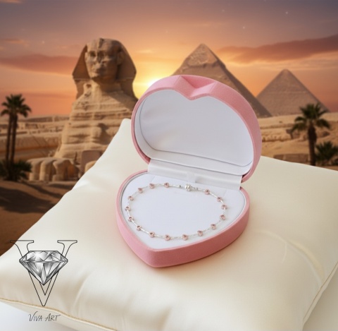 NASZYJNIK Z SERDUSZKOWYCH HEMATYTÓW Z ZAPIĘCIEM MAGNETYCZNYM