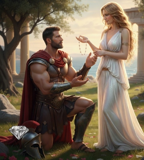 NASZYJNIK Z RÓŻOWEGO HEMATYTU Z BIAŁYMI SZKALNYMI PRZEKŁADKAMI Z KOLEKCJI GRECKIEJ