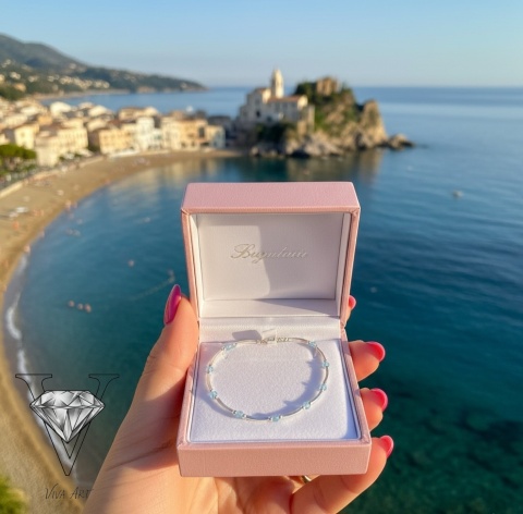 PASTELOWY NASZYJNIK ZZAPIĘCIEM MAGNETYCZNYM OD VIVA JEWELRY & ART