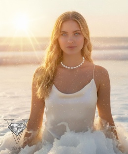 NASZYJNIK Z PE  NATURALNYCH VIVA JEWELRY & ART