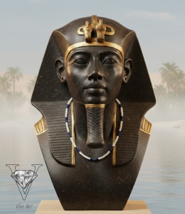 NASZYJNIK Z BŁĘKITNEGO LAPIS LAZULI I SZKLANYCH BIAŁYCH PRZEKŁADEK