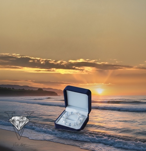 PRZEJRZYSTY NASZYJNIK Z KAMIENIA KSIĘŻYCOWEGO I TOPAZU OD VIVA JEWELRY & ART