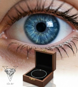 NASZYJNIK Z TURKUSU I SREBRA W KOLORZE NIEBIESKIM I SREBRNYM OD VIVA JEWELRY & ART