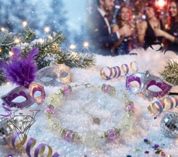 FIOLETOWA BRANSOLETKA Z KAMIENIA KSIĘŻYCOWEGO I SREBRA