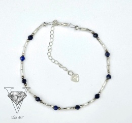 OBRAZ BRANSOLETKI NIEBIESKO SREBRNEJ OD VIVA JEWELRY
