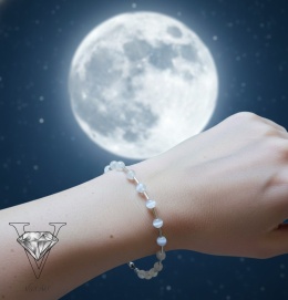 BRANSOLETKA Z SELENITÓW OD VIVA JEWELRY & ART