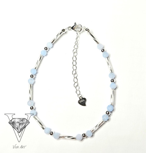 NIEBIESKO BIAŁA BRANSLOETKA ŚLUBNA OD VIVA JEWELRY & ART