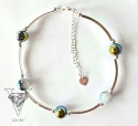 BŁYSZCZĄCA BRANSOLETKA Z ZIELONKAWYCH HEMETYTÓW I PRZEKŁADEK ZE SREBRA 925 OD VIVA JEWELRY & ART