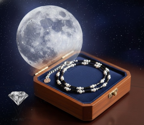 BRANSOLETKA Z PEREŁEK I SREBRA OD VIVA JEWELRY & ART