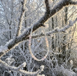 BRANSOLETK Z KAMIENIA KOCIE OKO I KORALIKÓW AKRYLOWYCH