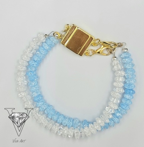 PODWÓJNA BRANSOLETKA Z KORALIKÓW SZKLANYCH OD VIVA JEWELRY