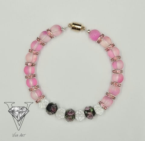 OBRAZ RÓŻOWEJ BRANSOLETKI OD VIVA JEWELRY