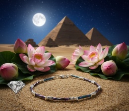 KOLOROWA BRANSOLETKA Z HEMATYTÓW SREBRNYCH OD VIVA JEWELRY & ART