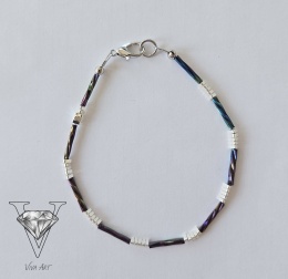 UROKLIWA BRANSOLETKA ZE SREBRNYCH HEMATYTÓW OD VIVA JEWELRY & ART