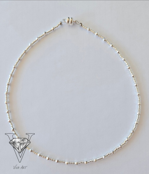 UNIKATOWY NASZYJNIK Z HEMATYTÓW RĘCZNIE WYKONANY W VIVA JEWELRY & ART