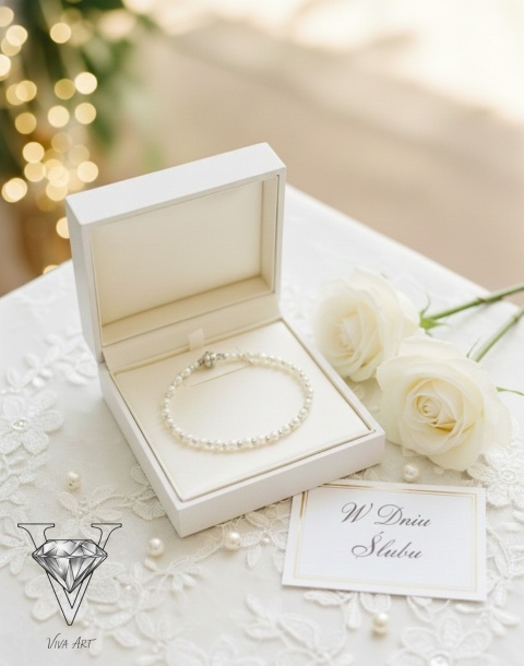 NASZYJNIK Z PEREŁ I SREBRNYCH KULECZEK