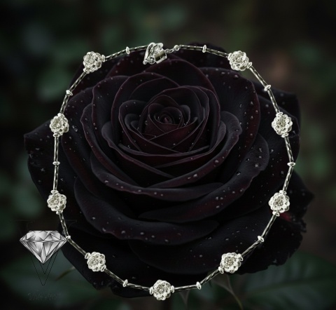 NASZYJNIK Z HEMATYTÓW I SREBRA OD VIVA JEWELRY & ART