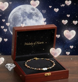 NASZYJNIK Z HEMATYTÓW W KSZTAŁCIE SERC RÓŻOWYCH I CZARNYCH Z ZAPIECIEM MAGNETYCZNYM