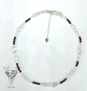 NASZYJNIK Z RUBINEM I SZAFIREM PRZEJRZYSTY OD VIVA JEWELRY