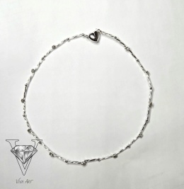 KOMPLET BIŻUTERII Z CYRKONII I SREBRNYCH KULECZEK