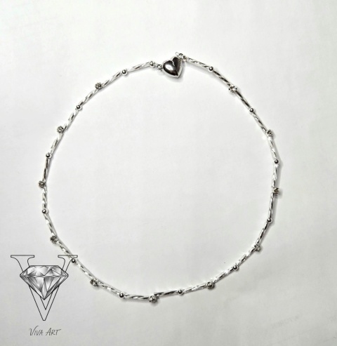 KOMPLET BIŻUTERII Z CYRKONII I SREBRNYCH KULECZEK