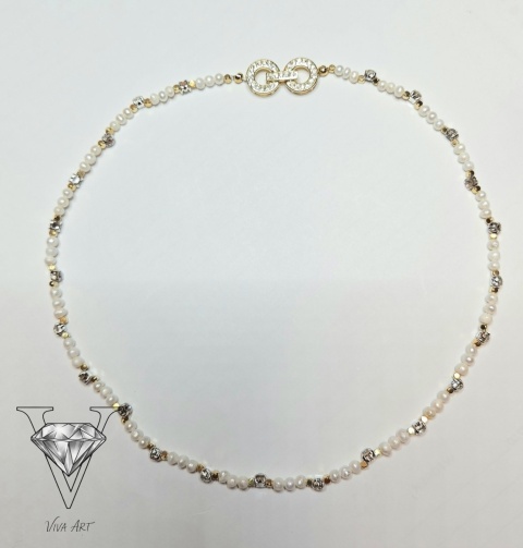 POZŁACANY NASZYJNIK ŚLUBNY OD VIVA JEWELRY & ART