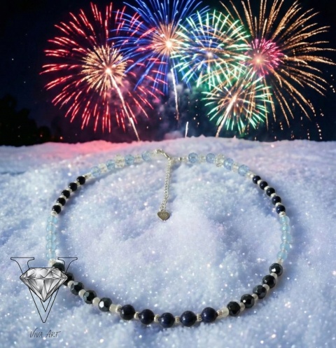 RÓZOWY NASZYJNIK Z AMETYSTU I SREBRA OD VIVA JEWELRY