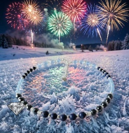 GRANATOWO NIEBIESKI NASZYJNIK Z LAPIS LAZULI, HEMATYTUI SREBRA O VIVA JEWELRY