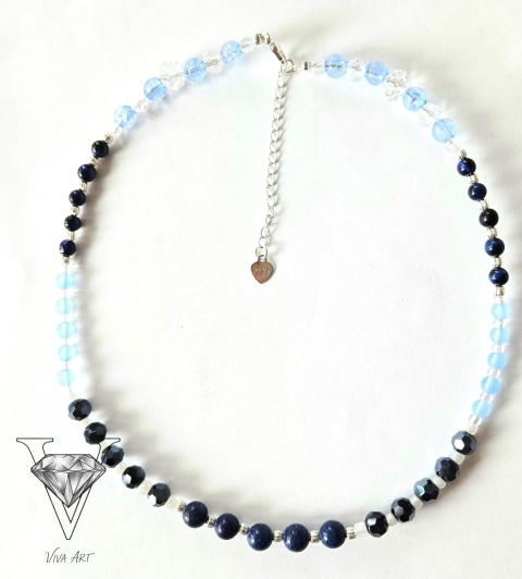 NIEBIESKI NASZYJNIK Z LAPIS LAZULI OD VIVA JEWELRY & ART