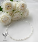 BIAŁY NASZYJNIK Z PEREŁ I SREBRA OD VIVA JEWELRY & ART